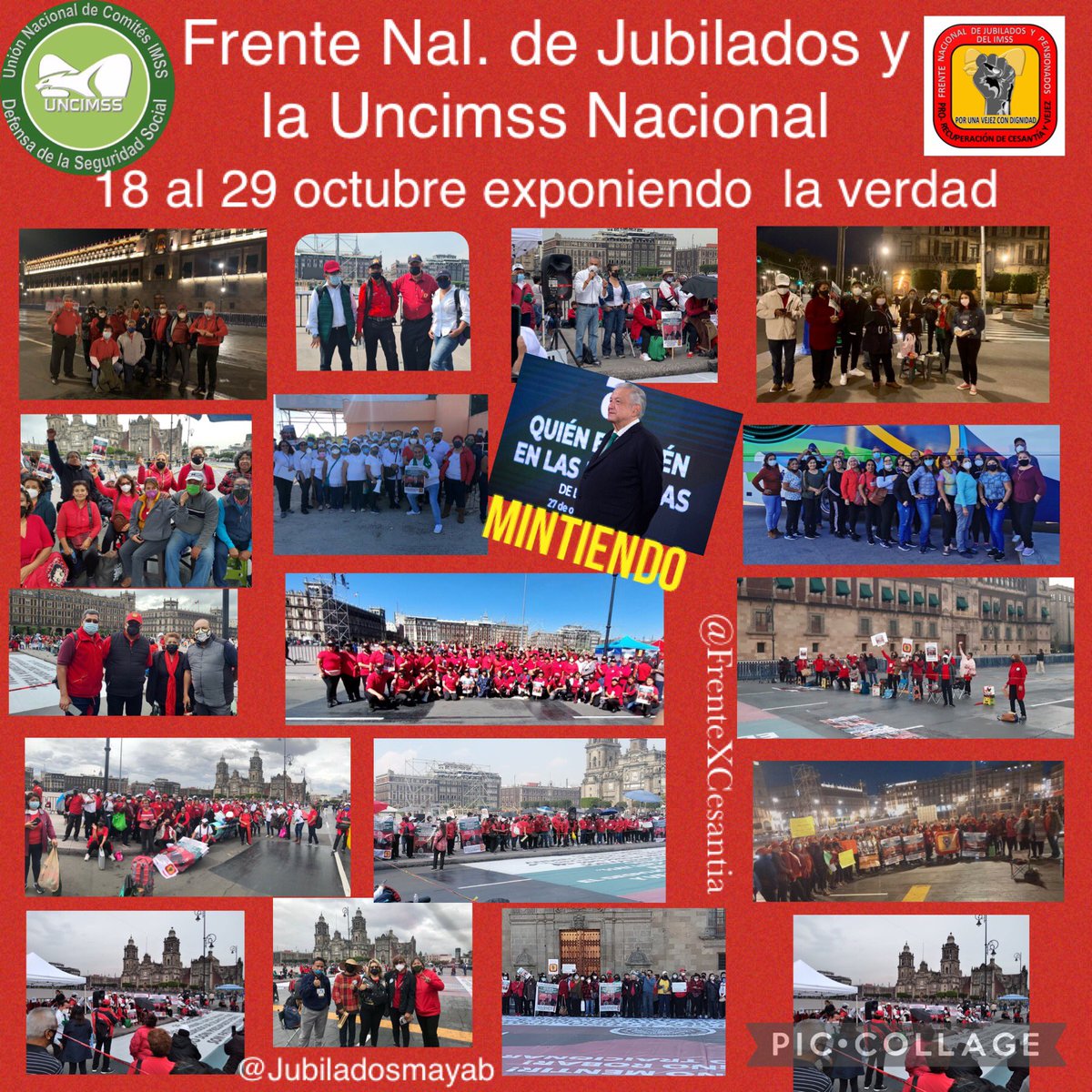 karinaafort's tweet photo. día 10 de alzar la voz y señalar la verdad, #4T nos quedas a deber, seguiremos manifestándonos pues la lucha sigue de frente en el Frente y la Uncimss los ahorros persiguen!  @jubiladosmayab y @FrenteXCesantia https://t.co/ifXRL3pAVT