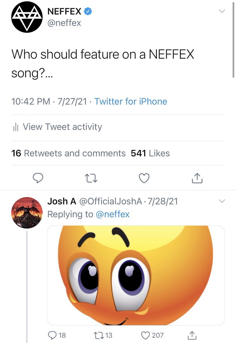 neffex's tweet photo. @OfficialJoshA you down? https://t.co/X74YfPrva9