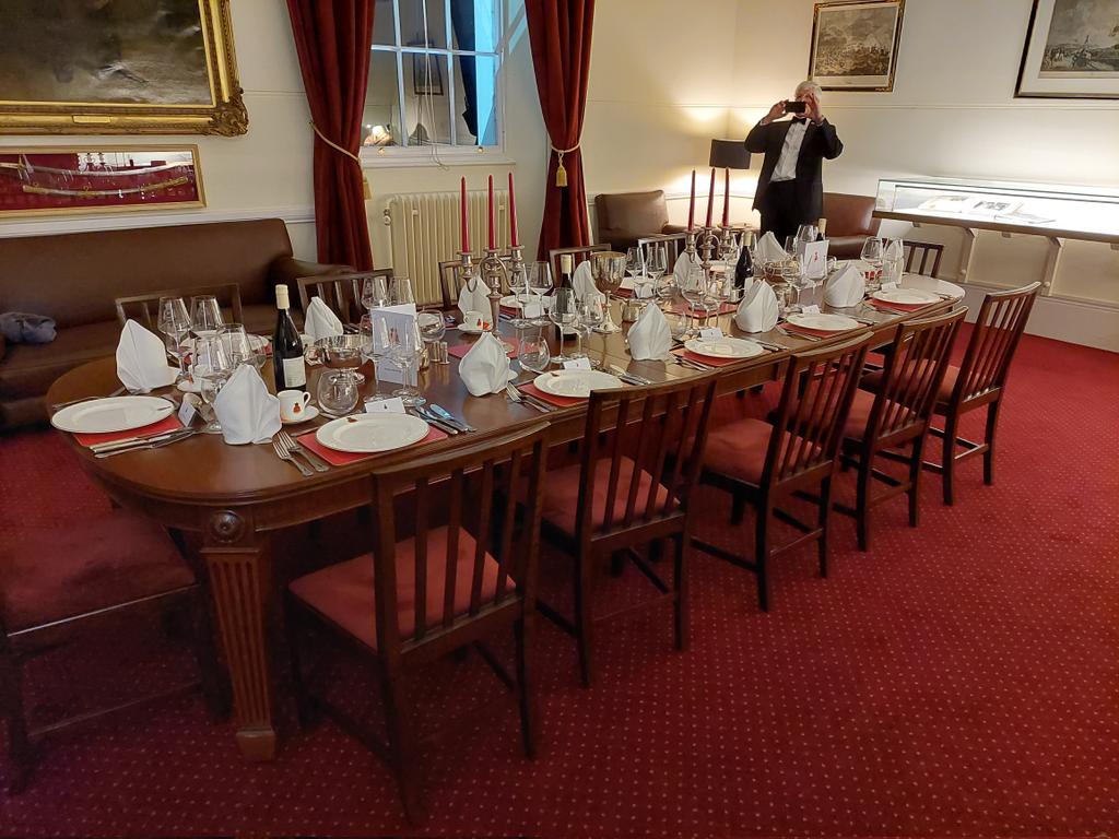 Great evening <a href="/RMASandhurst/">Royal Military Academy Sandhurst</a> with private tour and excellent dinner  along with some other #Apollo19 Masters and Consorts. Well organised by <a href="/WCFKnitters/">Framework Knitters</a> Past Master.