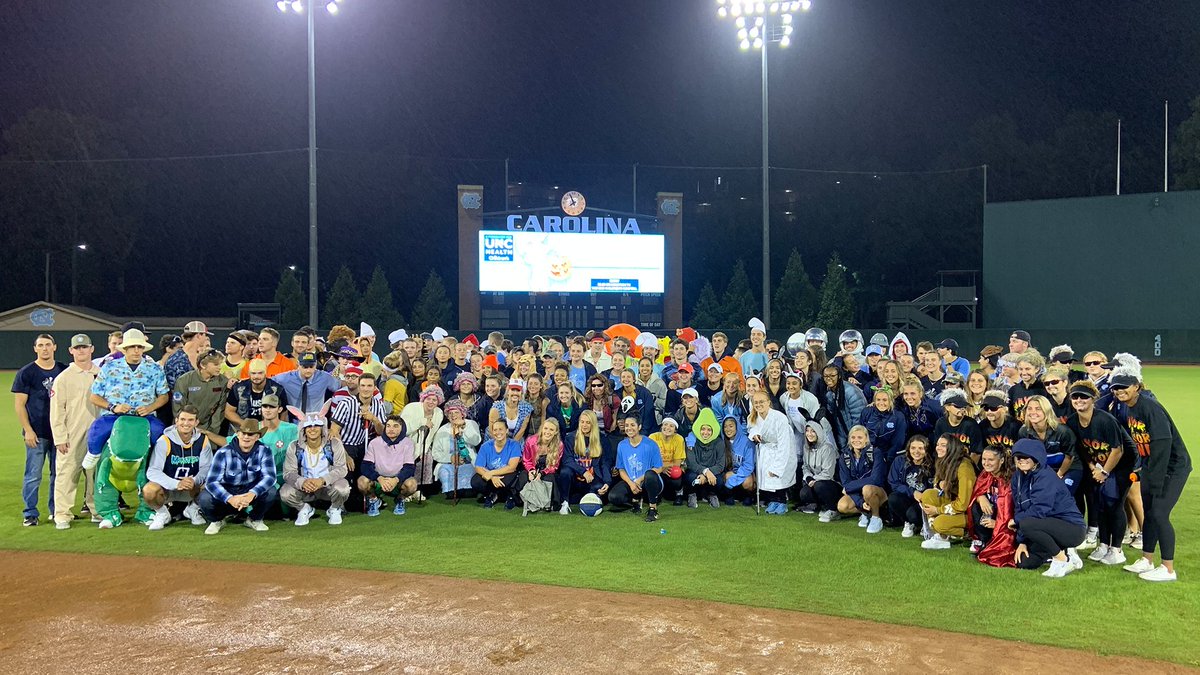 DiamondHeels's tweet photo. Thanks to everyone who braved the weather and came out to The Bosh for the first-ever game of Lax-Ball 🎃🥍⚾️🥎

You can still support our fundraiser for @uncchildrens by donating here » https://t.co/tPKKSZEV6t

#GoHeels x #TogetherWeWin https://t.co/miqf1bek3z