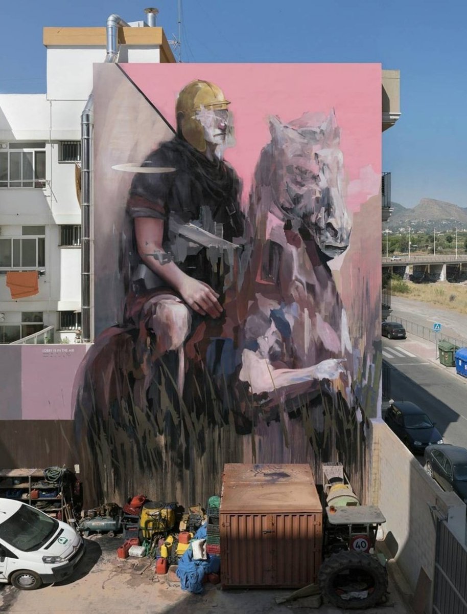 MolinaStreetArt's tweet photo. 'Lobby is in the air' by Spanish Mario Mankey for Mes Que Murs 2017 in Sagunto, Spain #mariomankey #mesquemurs #saguntostreetart #streetart #lamolinastreetart π· via artist https://t.co/r9OyGxvg5a https://t.co/gbehl32qtz