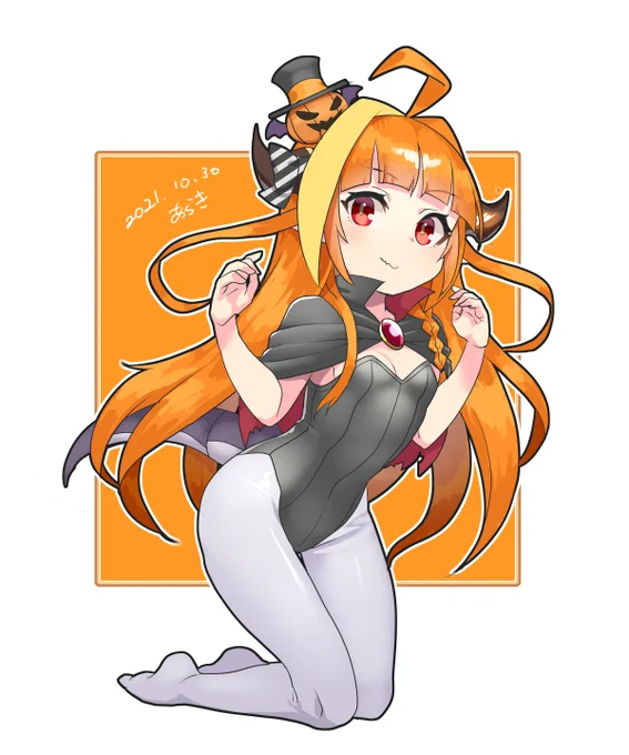 ハロウィンロリ会長をですね( ˘ω˘)
 #みかじ絵 