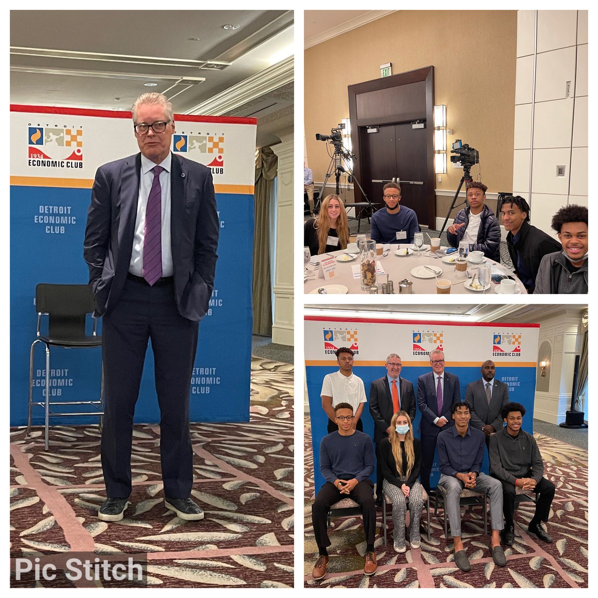 ⁦<a href="/WEGroves/">W. E. Groves HS</a>⁩  future entrepreneurs and world travelers enjoying knowledge and experience with ⁦<a href="/Delta/">Delta</a>⁩ CEO Ed Bastian. Thank you ⁦<a href="/deteconomicclub/">Detroit Economic Club</a>⁩ and ⁦<a href="/PwCUS/">PwC US</a>⁩ for sponsoring our students !