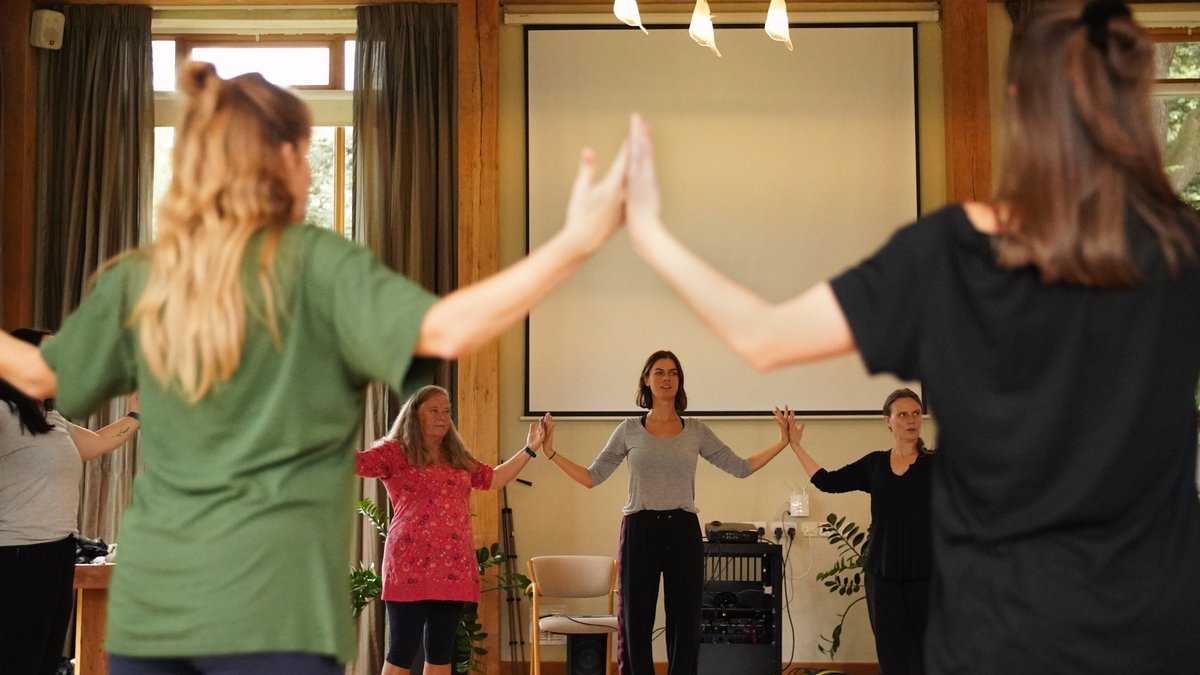 MoveDanceFeel's tweet photo. 2 weeks ago we delivered our new #danceincancercare training weekend @PennyBrohnUK with @charlottenolanm @FRONTLINEdance1 @SallyVarrall @DancemindTina
"It was fantastic! I’ve come away more whole, more confident"
"I’m extremely inspired, enriched and empowered."
More in 2022! https://t.co/0vF9OIFGHu