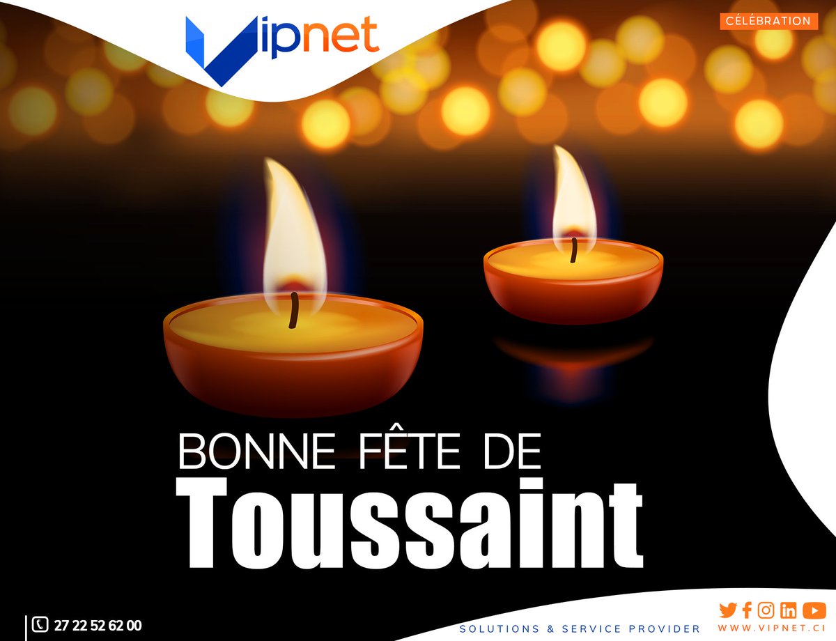 VIPNET_CI's tweet photo. Bonne fête de Toussaint 🙏🏽

#VIPNETCI 
#Toussaint2021 https://t.co/Ut3ZKOE7GZ