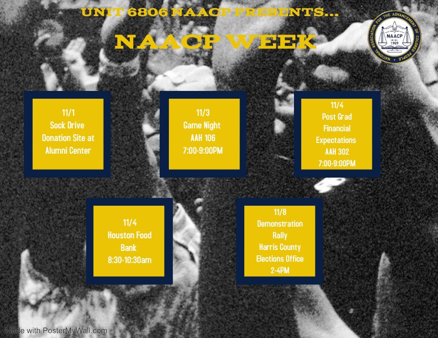 NAACP_UH's tweet photo. The moment y’all been waiting for we present to you….. NAACP WEEK!!!✨

Make sure you all come to our events

#UH22 #UH23 #UH24 #UH25 https://t.co/z3xidmj9cP