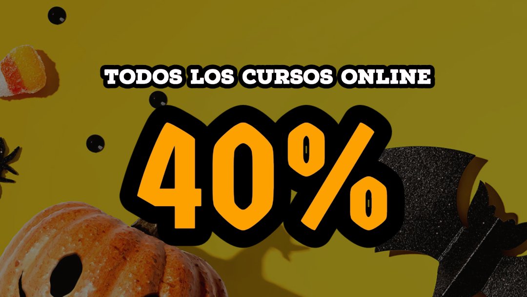 MediaPro_TC's tweet photo. ¡Este fin de semana nos llenamos de descuentos en todos nuestros cursos del portal online!
Aprovecha el 40% de descuento en todos los cursos.

Usa el código TERROR al momento de la compra y aprende con el único portal que te entrega certificados de Adobe.

https://t.co/8h2VlQALs3 https://t.co/n0F3dQDDrN