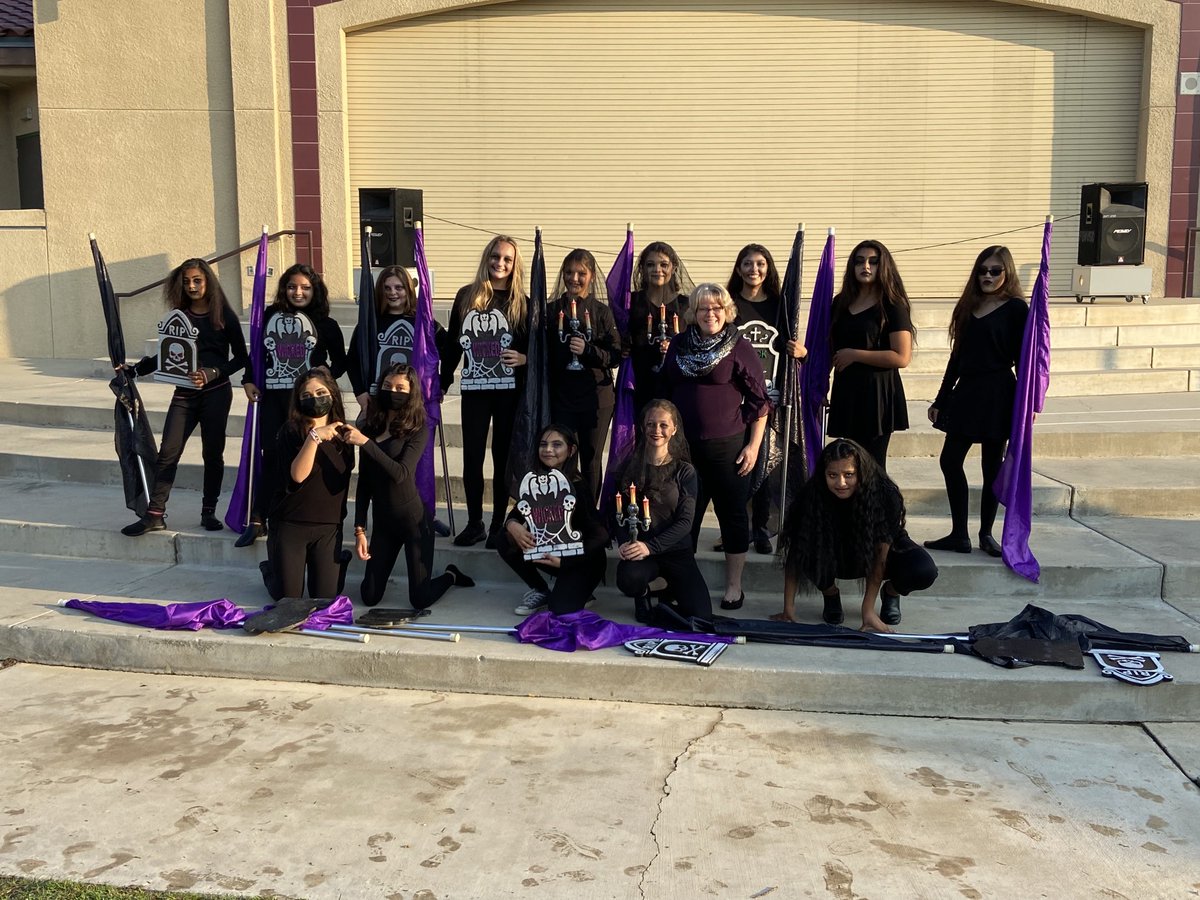 The Tevis Color Guard had a scary-good performance this morning.