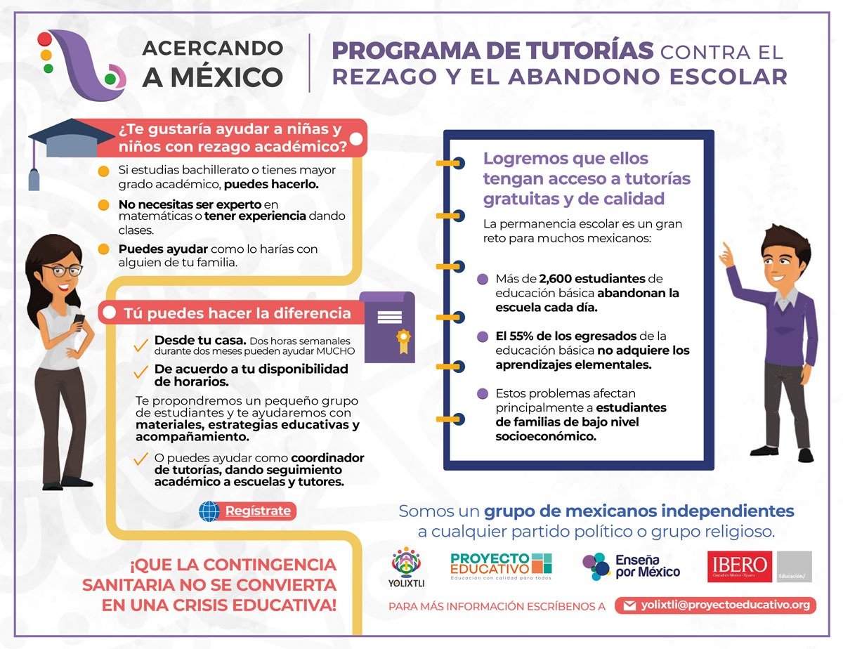 ¿Te gustaría ayudar a niñas y niños con rezago académico? Todos podemos aportar nuestro talento ¡Únete a esta gran iniciativa! 🙂👇