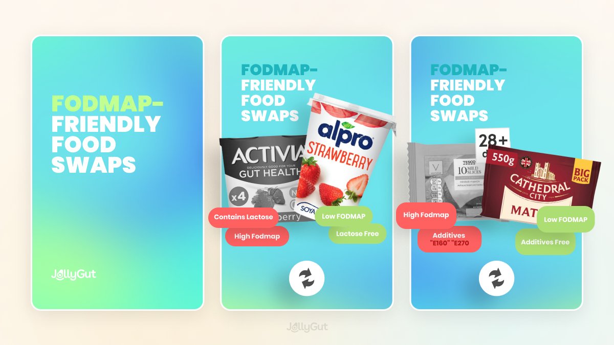 The #lowFOMDAP diet was designed to help individuals with diagnosed irritable bowel syndrome (IBS) as some carbohydrates are a trigger for #IBS symptoms.
Save time and energy by using the JollyGut #foodscannerapp to avoid #highFODMAP foods in one quick snap or search.📸