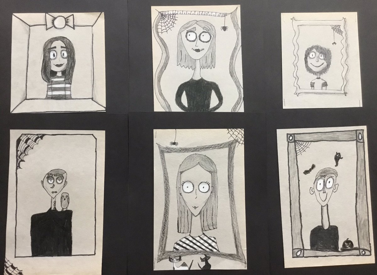 5th Graders explored value while creating Tim Burton inspired self-portraits! <a href="/EdisonHtsd/">Thomas A Edison Elementary School</a> <a href="/_htsd/">Haddon Township Schools</a>