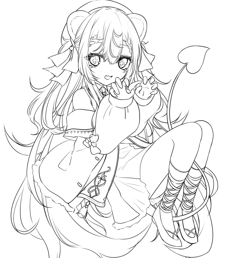これがこれでこうじゃ
素体は描くけど服とかは即描いてる 
