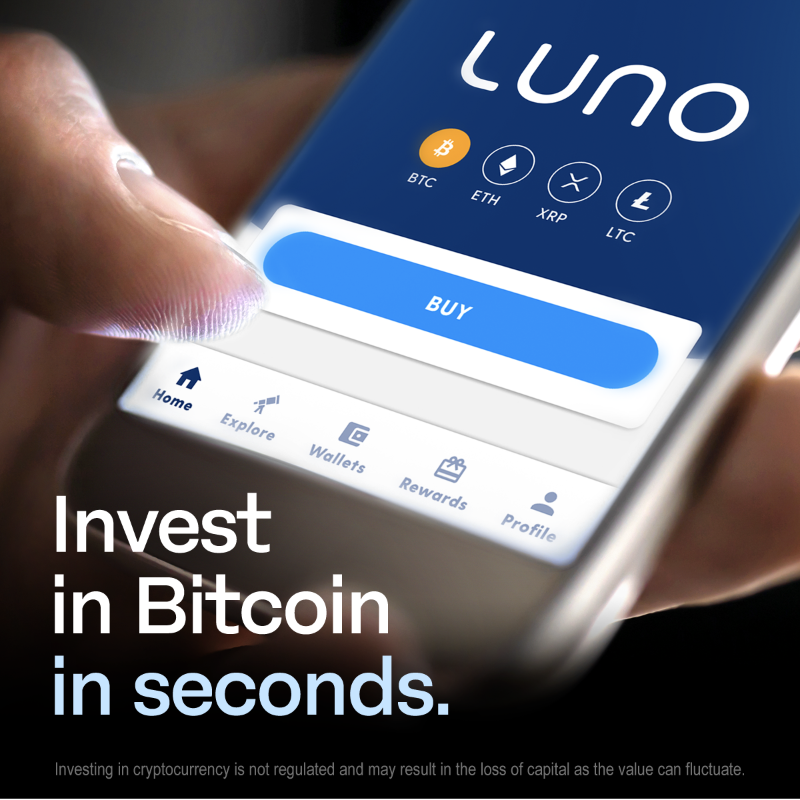 LunoGlobal's tweet photo. Your #bitcoin journey starts with Luno – the safest and easiest way to invest in cryptocurrency. 

Try it for yourself today.