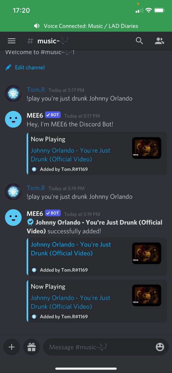 TomRo89009258's tweet photo. When you start a stream party all night of YJD in your own discord server. I can’t stop listening to this non stop! @johnnyorlando https://t.co/W6a1UgapKs