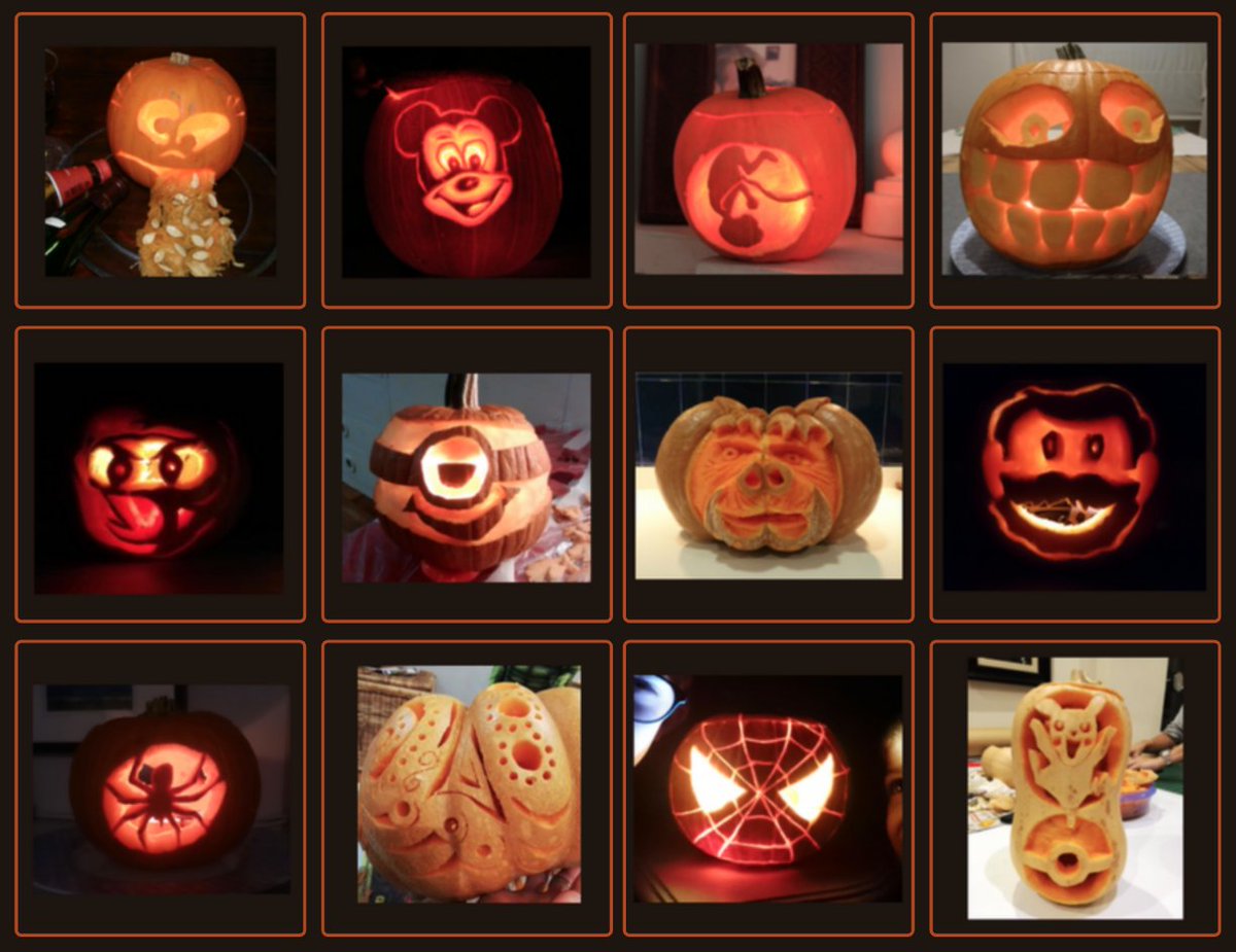 eridjohn's tweet photo. Some fun #pumpkincarving ideas for all skill levels, and thoughts on how to trick-or-treat in your house this #HALLOWEEN 
https://t.co/cswthtMbID https://t.co/07UlPxreSH