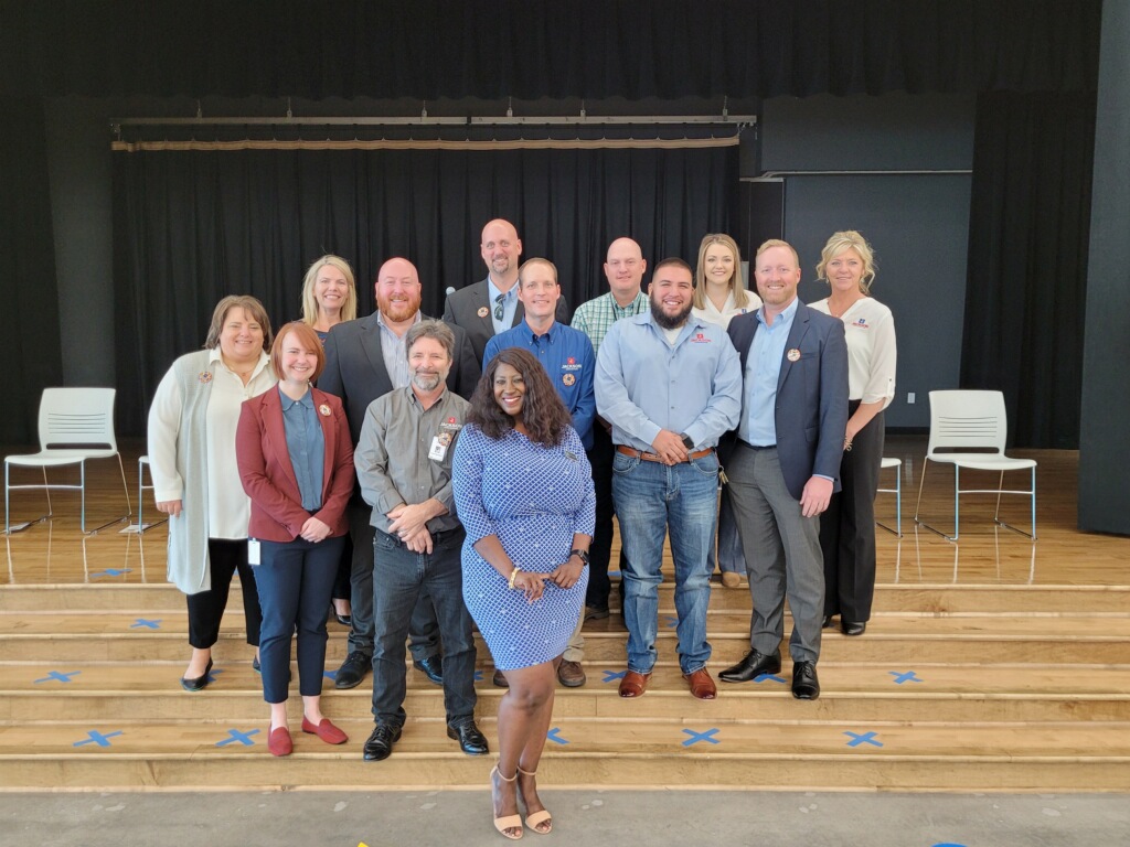jackson_c84's tweet photo. Yesterday we had the privilege of attending the Ribbon Cutting ceremony for LISD STEM Memorial ES. We are honored that we got to partner with LISD and Huckabee on this new build and loved seeing the students utilize their new space. Go Mavericks!

@HuckabeeInc 
@LewisvilleISD https://t.co/a30wTW3oRV