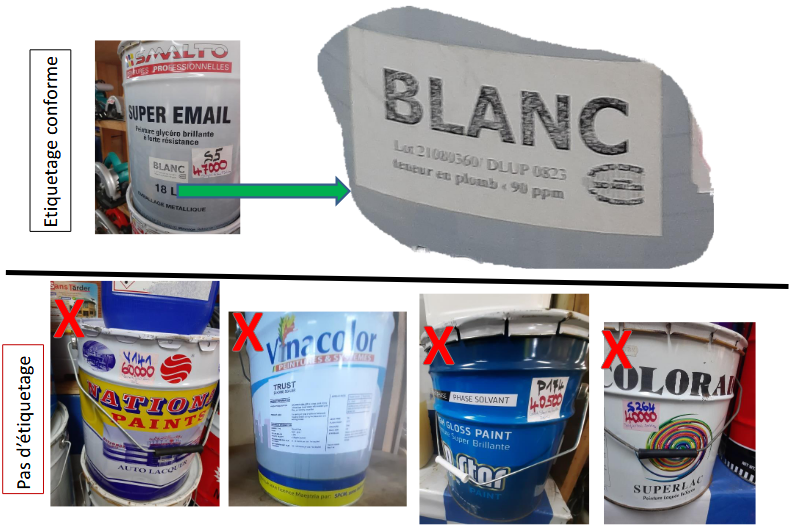 IPEN_AF's tweet photo. Au Cameroun, sur 21 marques de peintures recensées, seules 5 respectent la réglementation sur l'étiquetage. 16 violent la réglementation.
#BanLeadPaint
#ILPPW2021
#CREPD
#NonAuxPeinturesPlomb au Cameroun
https://t.co/yDDmByyD64 https://t.co/hPEzyTYkFM