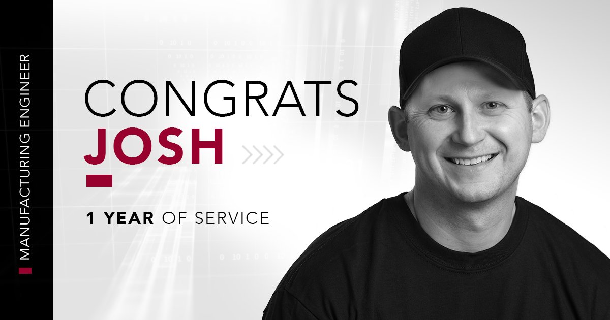 DeGeestCorp's tweet photo. Each member of our team is appreciated but today we’d like to celebrate Josh and all he brings to the table! Congratulations on one year with DeGeest.
#degeest #astrongerstandard #manufacturing #mfg #steelworks #finishing #automation #anniversary #milestone #tea #southdakota https://t.co/Rxa9rkhFrC