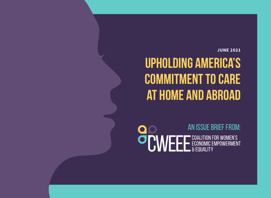 CWEEE_Coalition's tweet photo. The @CWEEE_Coalition recently came out with "Upholding America’s Commitment to Care at Home and Abroad." This Global Day of Action for Care, let’s double down on that commitment. #CAREday21

See our brief: https://t.co/1rcx1onbQH https://t.co/w3O8SbHfmk