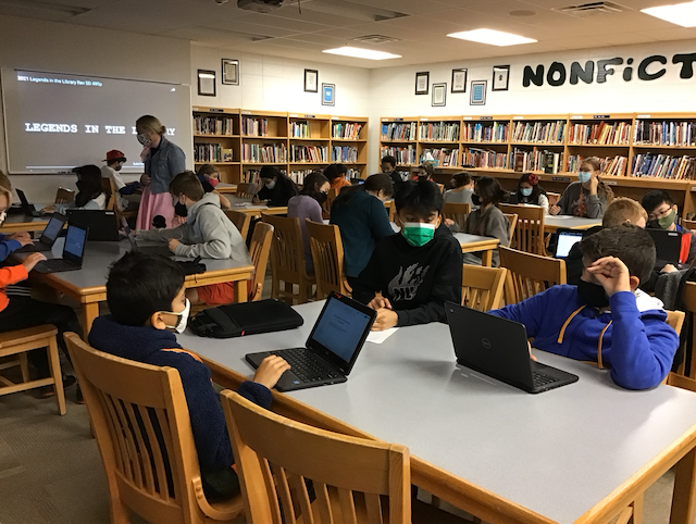 D89Libraries's tweet photo. @glencrestms annual Halloween Legends in the Library event! Students listen to Glen Crest urban legends written by students in previous years and the create their own stories. https://t.co/ObZI8vS6ec
