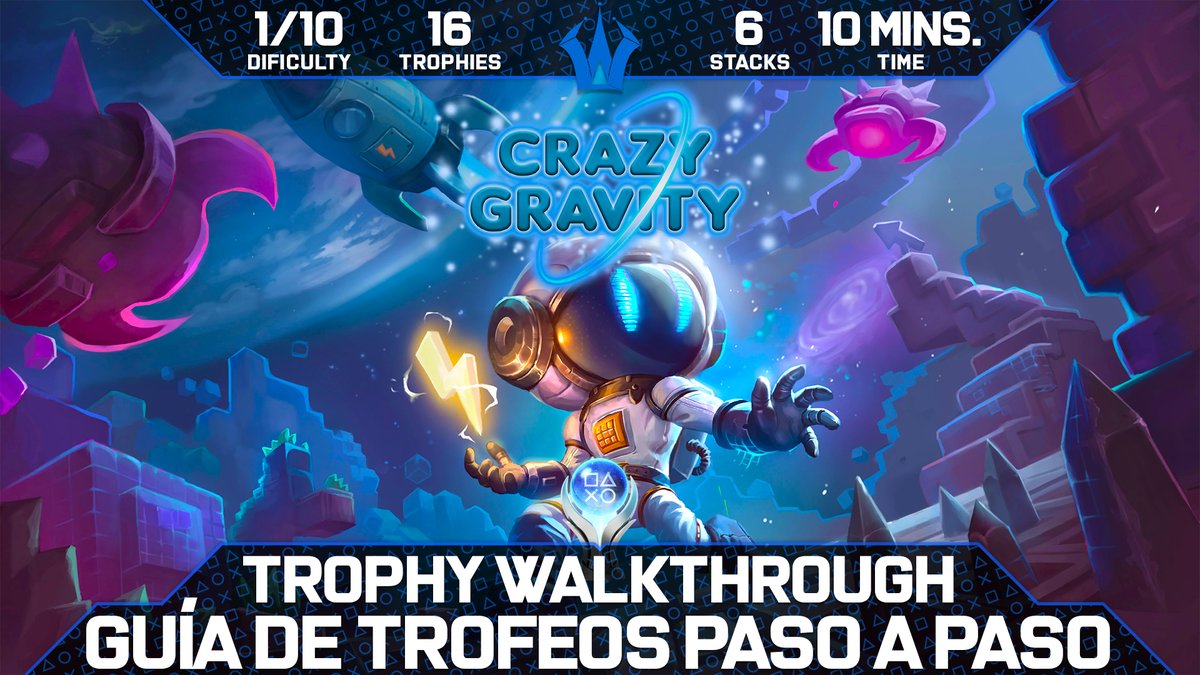 WaddysWDS's tweet photo. 🆕 #GuíadeTrofeos | #TrophyGuide 🏆
Game: Crazy Gravity
Dif.: 1/10
Time to #Platinum: 10 MINS.
Trophies: 16
➡️ https://t.co/R9kUVmMsJ1
💖 @eastasiasoft @RatalaikaGames #jmnetogamedev
#CrazyGravity #Indie #Indiedev #Indiegame #Guide #Trophy #PS4 #PS5 #Xbox https://t.co/DAcS8h0GEC