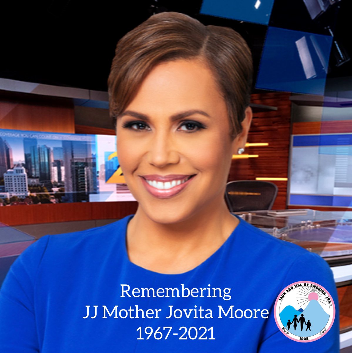 JackandJillInc's tweet photo. We are remembering Jack and Jill, Inc. Mother &amp; @wsbtv anchor, @JovitaMoore, after a #jovitastrong battle with brain cancer. Mom Jovita was an active member in JJ Buckhead-Atlanta Chapter. We appreciate her JJ contributions on behalf of African American children &amp; family. https://t.co/ziNvsrRINS