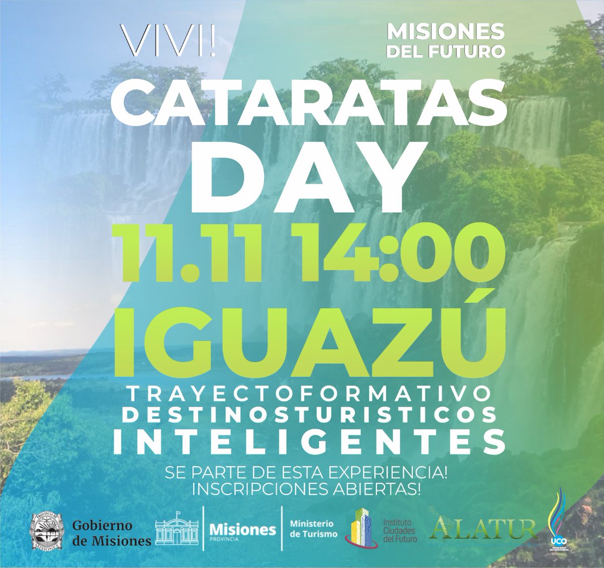 u_conocimiento's tweet photo. Misiones del Futuro - Cataratas Day 
Destinos Turísticos Inteligentes 

Si sos emprendedor rural y queres ser parte de las nuevas lógicas de promoción y las demandas del mercado, ¡vení a la UCO! 🙌🏻

Emprendé al modo de la industria 4.0!

Más información en https://t.co/bK3RtnD2lP https://t.co/1iH8bBEShr