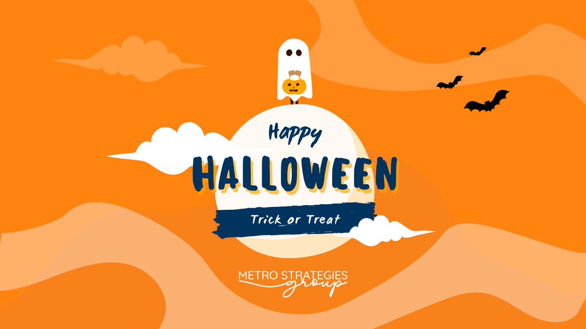 MetroStratGroup's tweet photo. Have a safe and spooktacular Halloween! 👻 🎃 🦇 https://t.co/g6i8hO9wlp