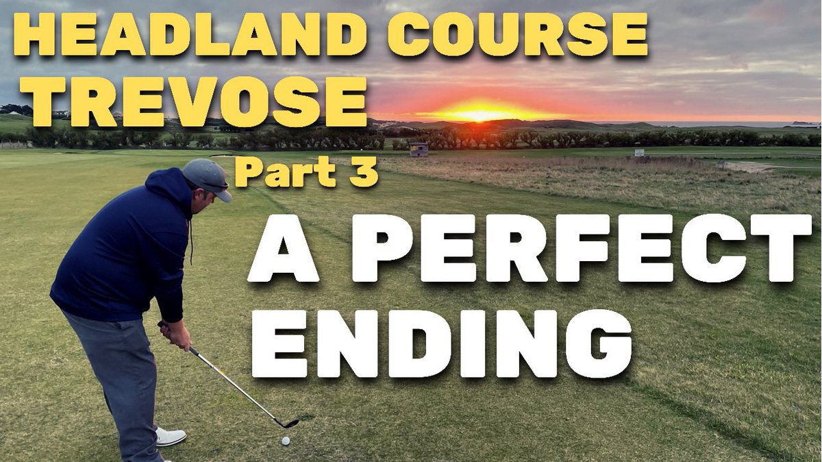 In todays video @kernownelly and I play the last three holes of  <a href="/TrevoseGC/">Trevose Golf Club</a> THE HEADLAND COURSE AT TREVOSE PART 3 youtu.be/-hfYIqEBRCM via <a href="/YouTube/">YouTube</a> the sun is setting but the golf and the camaraderie still shines brightly