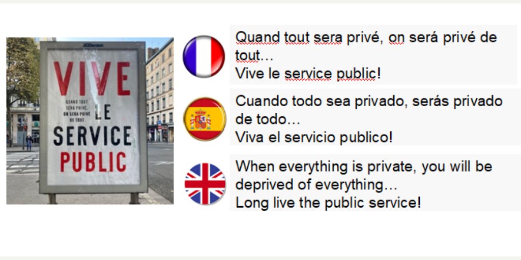 PorPublica's tweet photo. En Francia ha empezado esta campaña…
No se puede decir más con menos palabras.
Deberíamos hacerla viral en España, verdad?
Pues hala, RETUIT a ver si lo conseguimos. https://t.co/dri4mXT5Vo