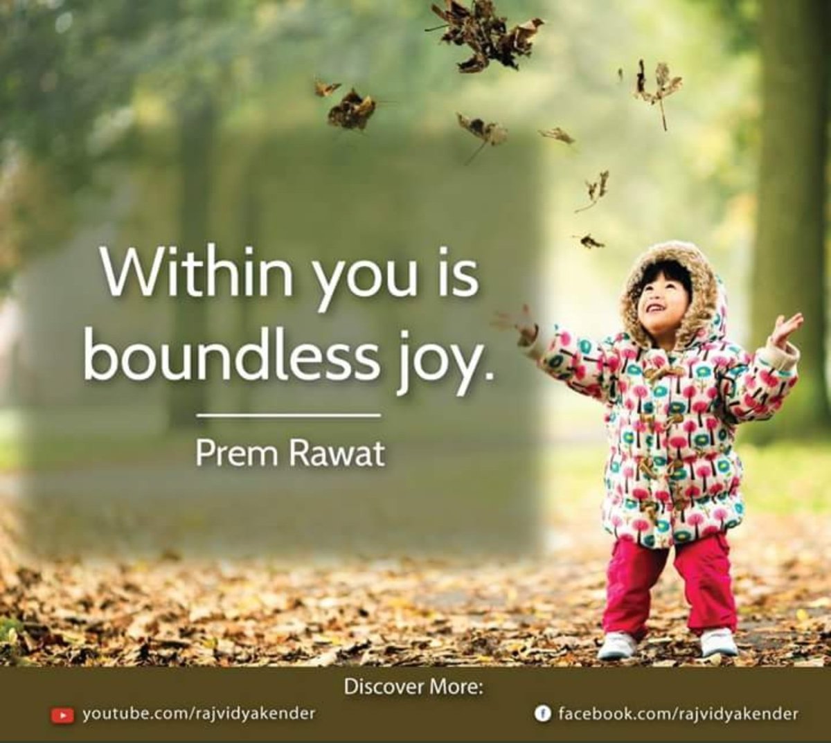 Prem Rawat 

#PremRawat #peaceispossible #peacemakers #peaceiswithinyou #wordsofpeace #wopg #Wisdom #hope #humanity #Happiness #fulfilment #joy #fun #TPRF #timelesstoday #ThePremRawatFoundation #anjantv #rajvidyakender #inspirational #inspired #quote