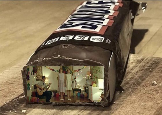 ericallenhatch's tweet photo. Parents, please check your children’s’ Halloween candy! I found the siblings from Yorgos Lanthimos’ Dogtooth preparing to reenact the choreography from Flashdance in honor of their father and mother’s wedding anniversary in my son’s Snickers bar. https://t.co/QckZtNTyya