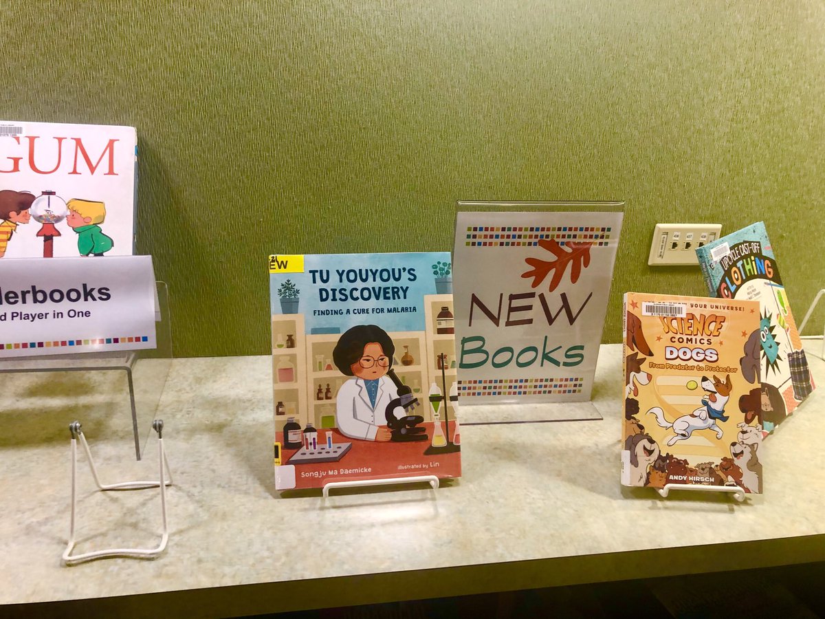 SongjuDaemicke's tweet photo. Nice surprise to see my book on display at my local library. @AlbertWhitman @picturebookpals #stem #womeninstem #aapi #awfallbooks #kidlit #readlocalillnois https://t.co/7JECOIDhMY