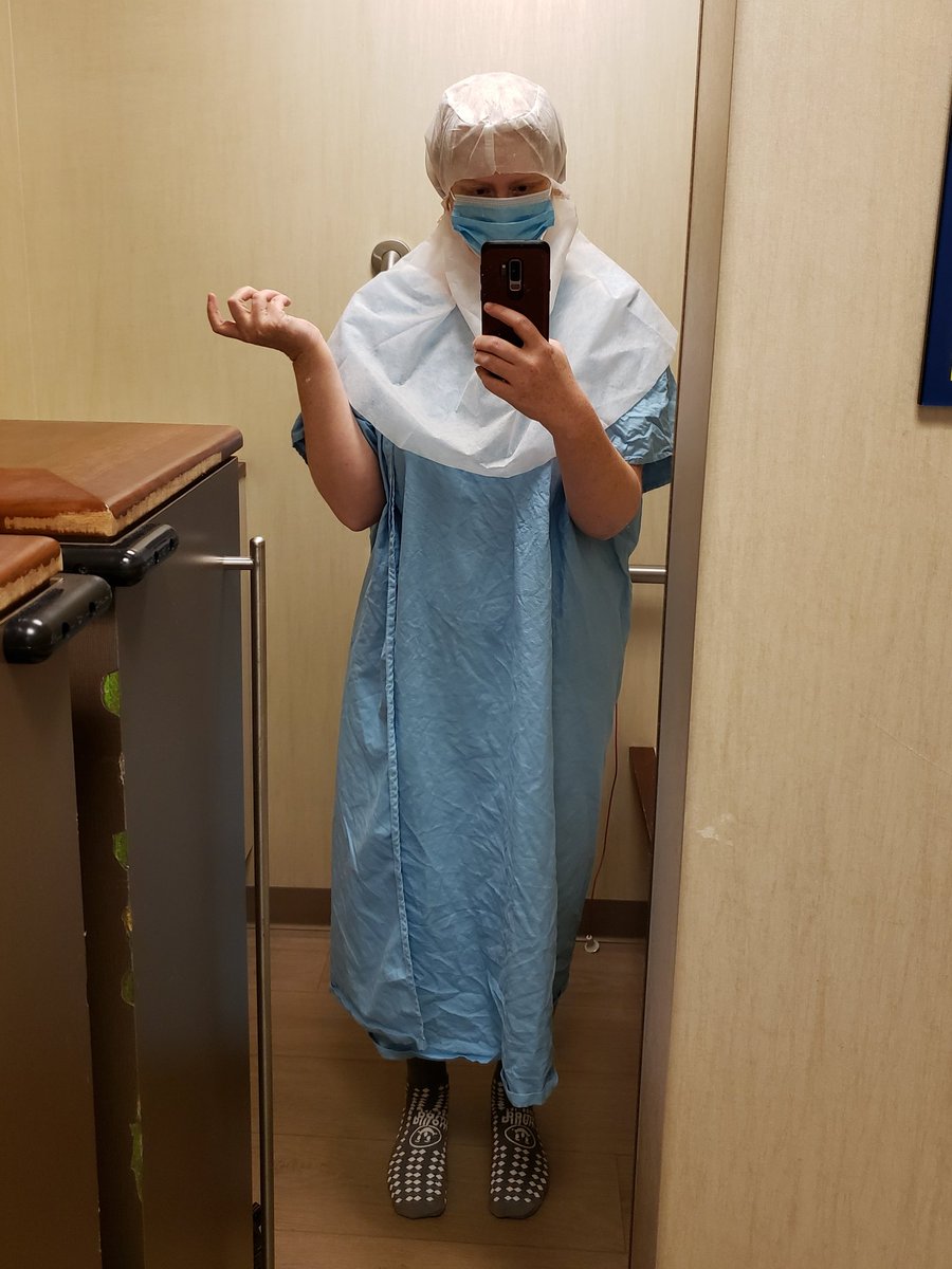 Y'all aren't gonna believe what they had ready for me at my MRI. 

A DISPOSABLE HIJAB

Never tell me there's a better hospital than Mayo, because I won't believe it.