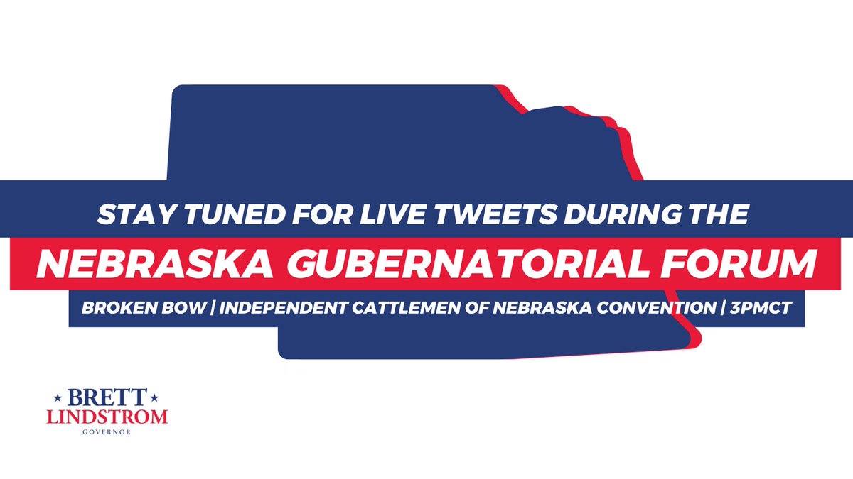 brettlindstrom's tweet photo. Follow along with us here on Twitter at 3PMCT for LIVE updates from the Independent Cattlemen of Nebraska’s Gubernatorial Forum in Broken Bow, NE 📍

#TeamLindstromTakeover https://t.co/B4icHFwGJL