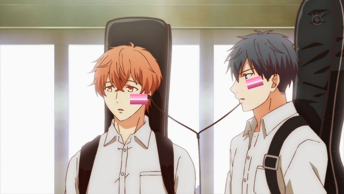aropairotd's tweet photo. todays aro pairing otd is mafuyu and ritsuka from given! they are both sweet aros &amp; canonically mlm + dating! https://t.co/fIJiVBw2gT