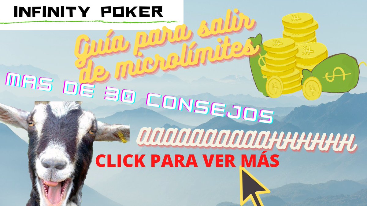 InfinityPokerYT's tweet photo. Por fin me ha llevado unas cuantas horas aquí teneis la guía de como salir de #microlimites
#poker #pokeronline https://t.co/E7ucIs79HC