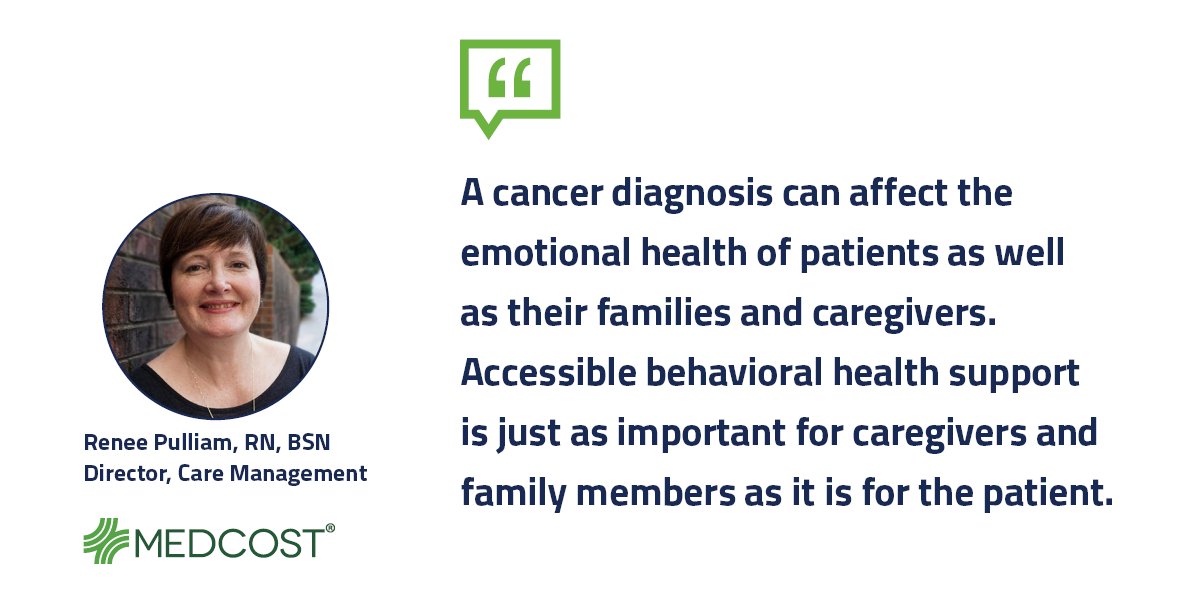 MedCostLLC's tweet photo. Our experts discussed employer strategies for supporting employees who have been affected by cancer and managing related health plan costs in yesterday’s Q&amp;A panel. #cancer #mentalhealth https://t.co/f4PWAjb9sq