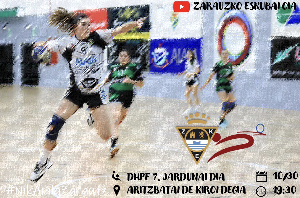 AialaZarautz (@aialazarautz) on Twitter photo ⚠️ PARTIDUA BIHAR ⚠️
Asteazkenean Atarrabian galdu ostean, garaipenaren bidera bueltatu nahi dugu bihar. Berriz ere talde nafarra aurrean baina oraingoan <a href="/balonmanloyola/">Bm. Loyola</a>
19:30etan Aritzbatalden izango gaituzue, zuen zain!
#NikAialaZarautz ⚠️ PARTIDUA BIHAR ⚠️
Asteazkenean Atarrabian galdu ostean, garaipenaren bidera bueltatu nahi dugu bihar. Berriz ere talde nafarra aurrean baina oraingoan <a href="/balonmanloyola/">Bm. Loyola</a>
19:30etan Aritzbatalden izango gaituzue, zuen zain!
#NikAialaZarautz