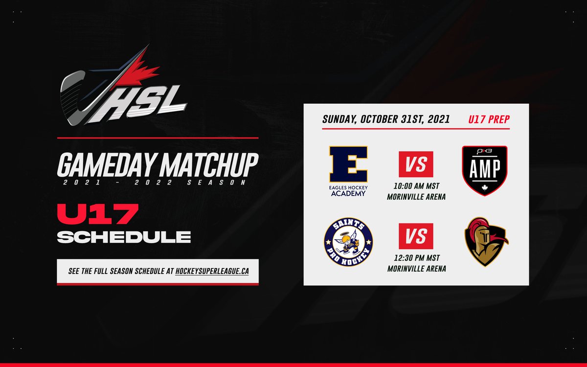 HockeySuperLeag's tweet photo. The U17 Prep showcase wraps up in Morinville today with two more matchups!

#HSL https://t.co/31JrOmdYi9