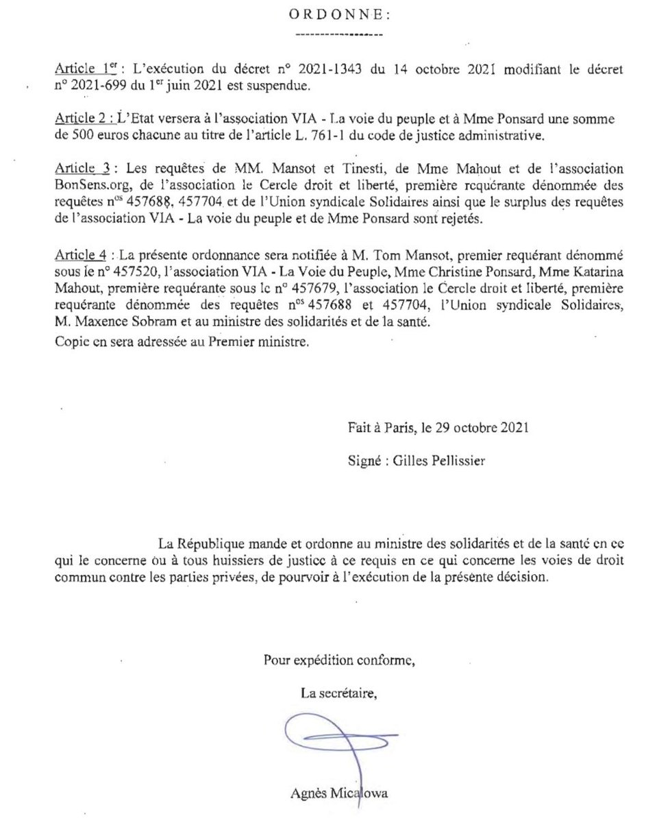 jfpoisson78's tweet photo. 📢 VICTOIRE obtenue devant le Conseil d'État suite à notre référé: l'État est sommé de rétablir l'usage des autotests. 12,50€ d'économie pour ceux qui ont besoin d'un test négatif. https://t.co/3l4RI32f8u