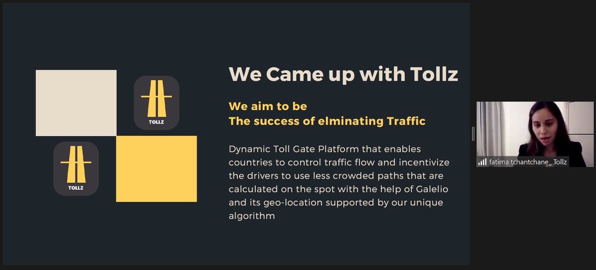 Y4PT's tweet photo. #HackAriadna 2021 Team TOLLZ!
We ease your toll through geolocation.
Bibi Zumot
🇦🇪 UAE
#Y4PThackathon @ProjectAriadna @AuxiliaConseil @GoFactual @PildoLabs @UITPnews https://t.co/ifSMmy8m4Y