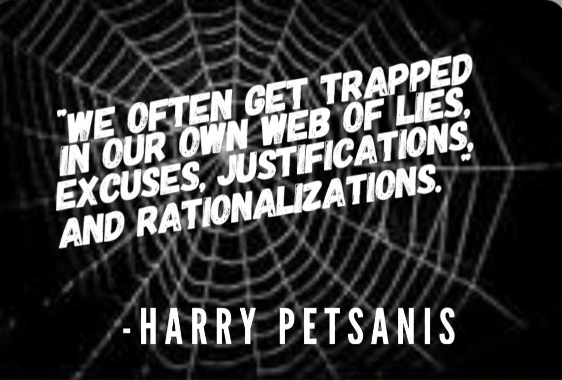harrypetsanis's tweet photo. #confidence #trapped #web #lies #excuses #justifications #rationalizations #halloween #halloweenquotes #quotes #quotesoftheday #mindset #mentalhealth https://t.co/1zP28uFuyS