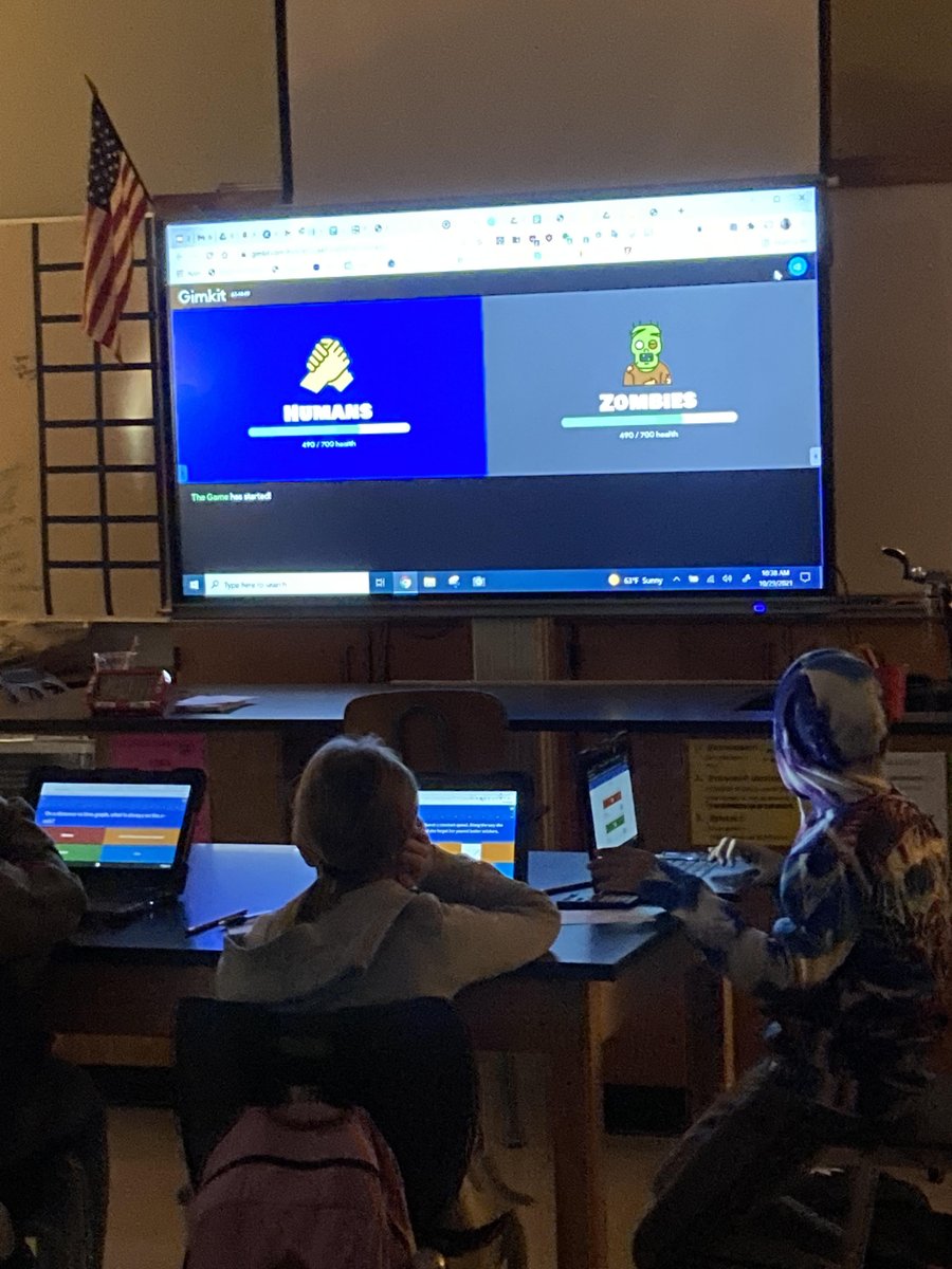 Thank you for Ms Kimball, science teacher, at <a href="/HMSHippos/">Hutto Middle School</a>  for showing me her class using <a href="/gimkit/">Gimkit</a> The kids were engaged and liked it.  The gamification helped them want to try to get the answers correct. They 'played' three different game modes today.