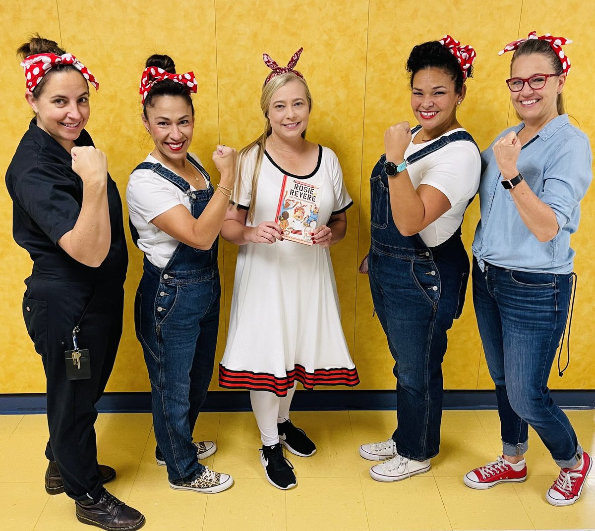 MusicCWES's tweet photo. Book Character Day at CWES! We Can Do It! @PFISDCaldwell @cwes_art https://t.co/3wFvqwCkjI