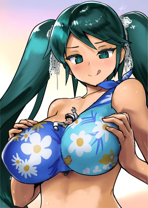 折角おっぱいがでかいのでサイズフェチ差分です。 