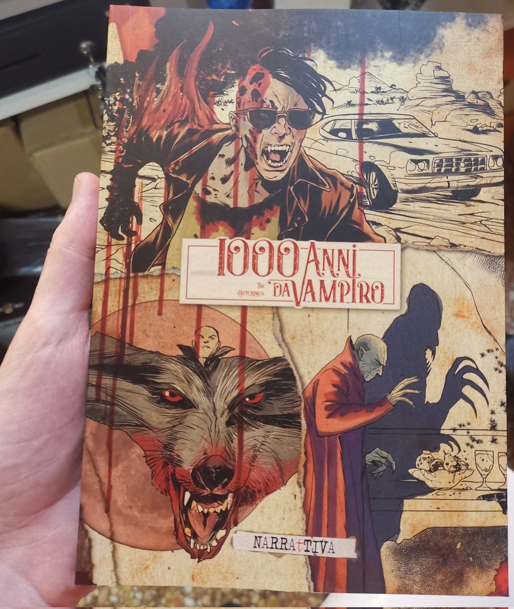 Narrattiva's tweet photo. #LuccaComicsAndGames2021 Day One is done! The new 1000 Anni da Vampiro (Thousand Year Old Vampire by @TimHutchingsFTW) reprint is out with new random elements and illustrations to guarantee that every book is still one of a kind.

Tomorrow, Nechronica and Segni are coming out! https://t.co/8Vuh0RZGw5