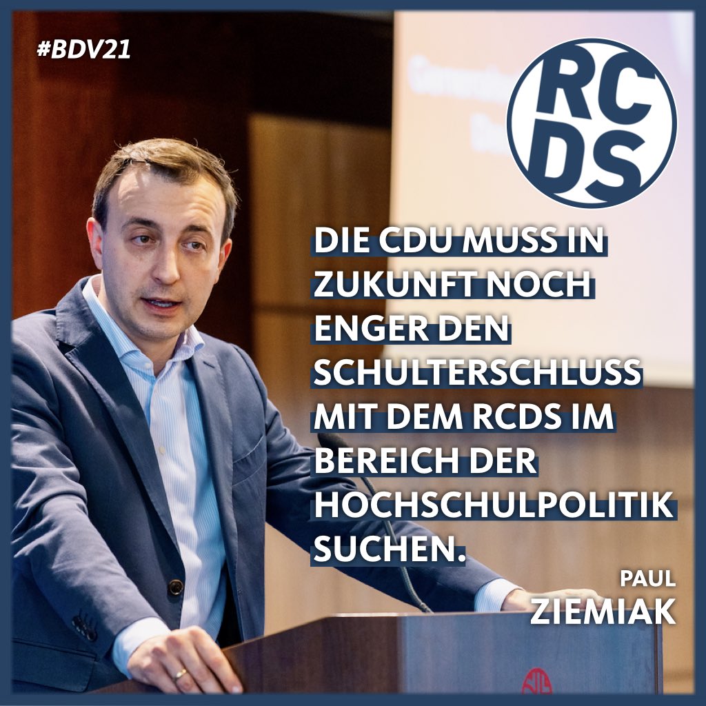 rcds_bund's tweet photo. @PaulZiemiak zu Gast auf unserer #BDV21. Als Sonderorganisation der @cdu sind wir gerne vorne mit dabei, wenn es um die inhaltliche Ausrichtung der Partei im Bereich der Hochschulpolitik geht.
#zukunftimblick #hochschulpolitik #rcds #cdu https://t.co/qgW1sHIiQq