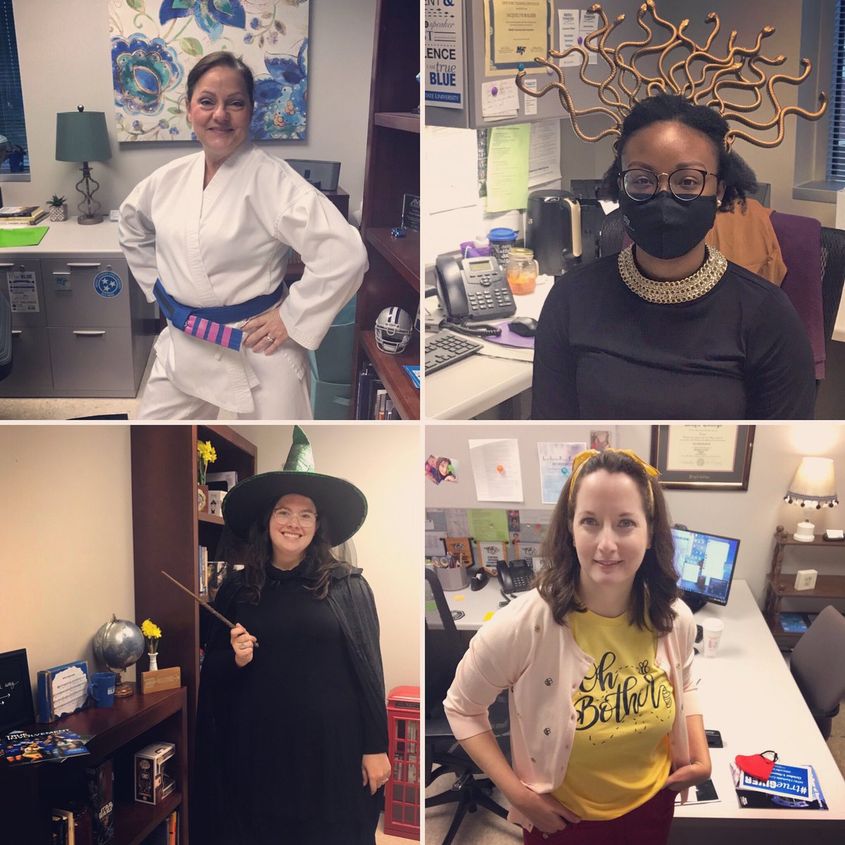 MTSUBusinessAdv's tweet photo. Happy #trueboo 🎃 from #jcbadvising #jonescollegeofbusiness @mtsu @mtsuhomecoming https://t.co/h8li4ZbOHK