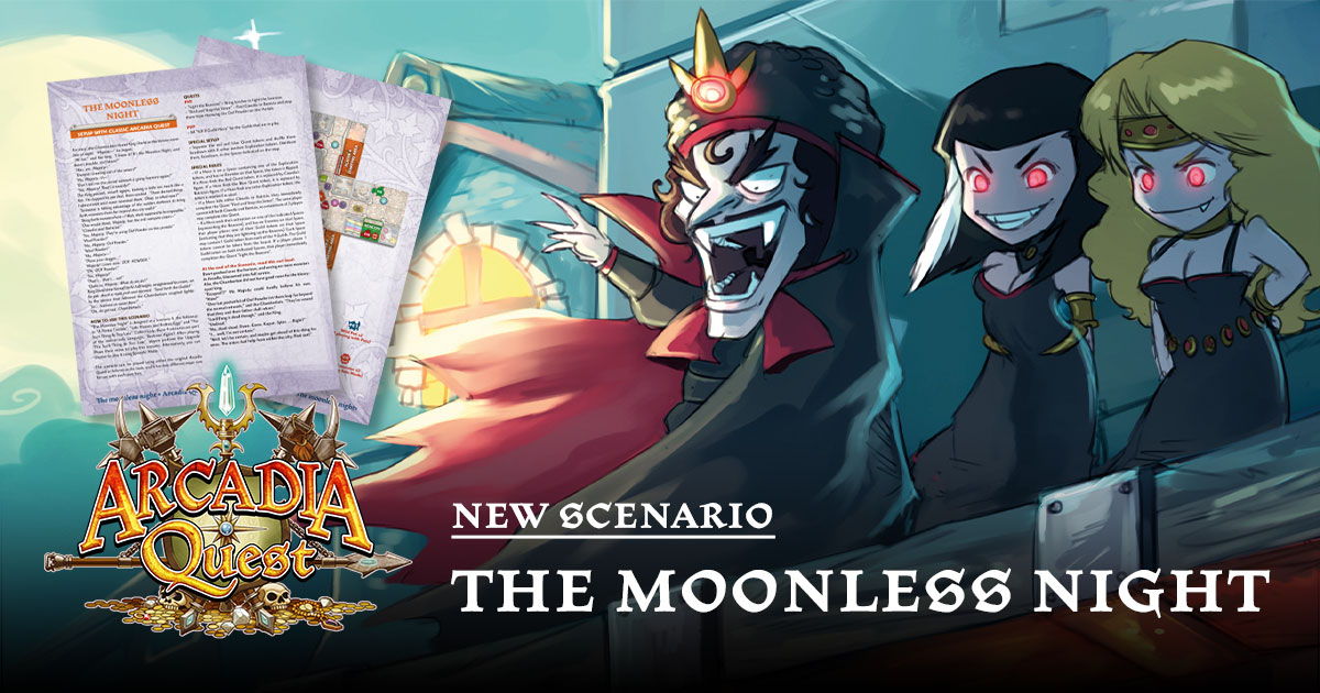 CMONGames's tweet image. Arcadians!

Just in time for Halloween, we have the next installment of the Arcadia Quest campaign, Bedtime Again, ready for you! The Moonless Night is here!

Check out the scenario here: cmon.com/news/arcadia-q…